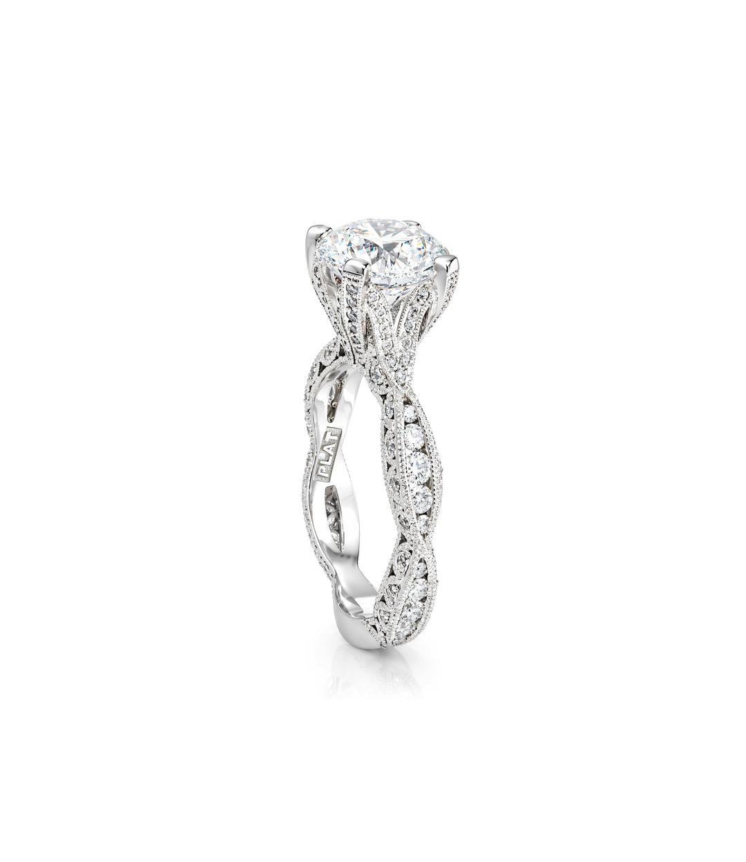 Platinum Tacori Lab Grown Diamond Ring