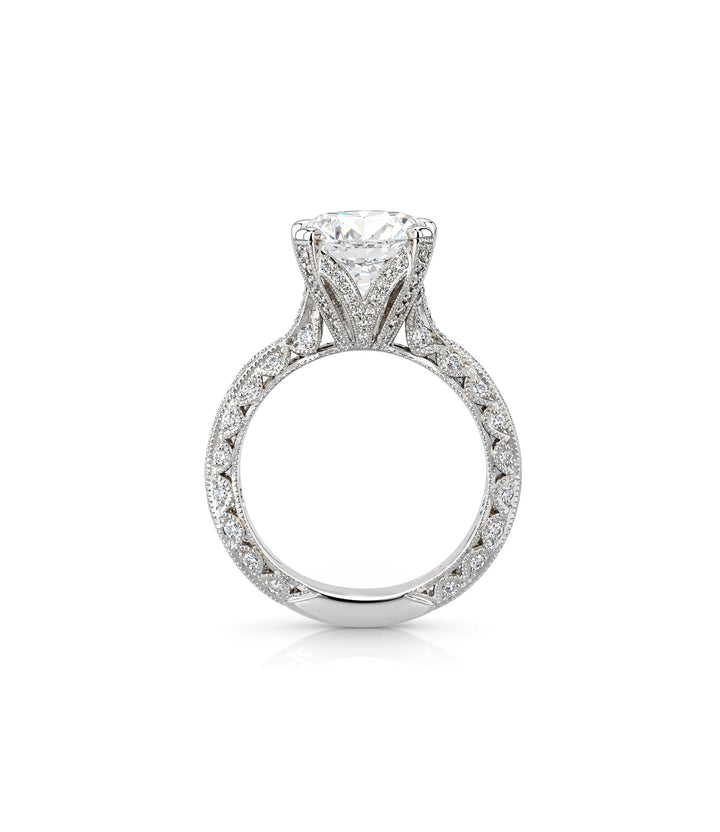 Platinum Tacori Lab Grown Diamond Ring