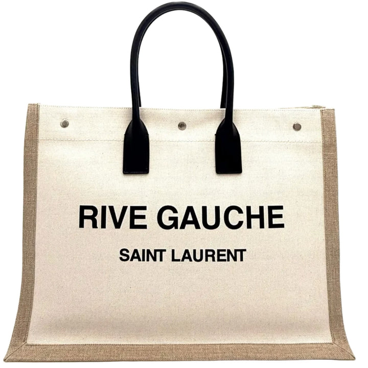 Saint Laurent Rive Gauche Canvas Tote Bag
