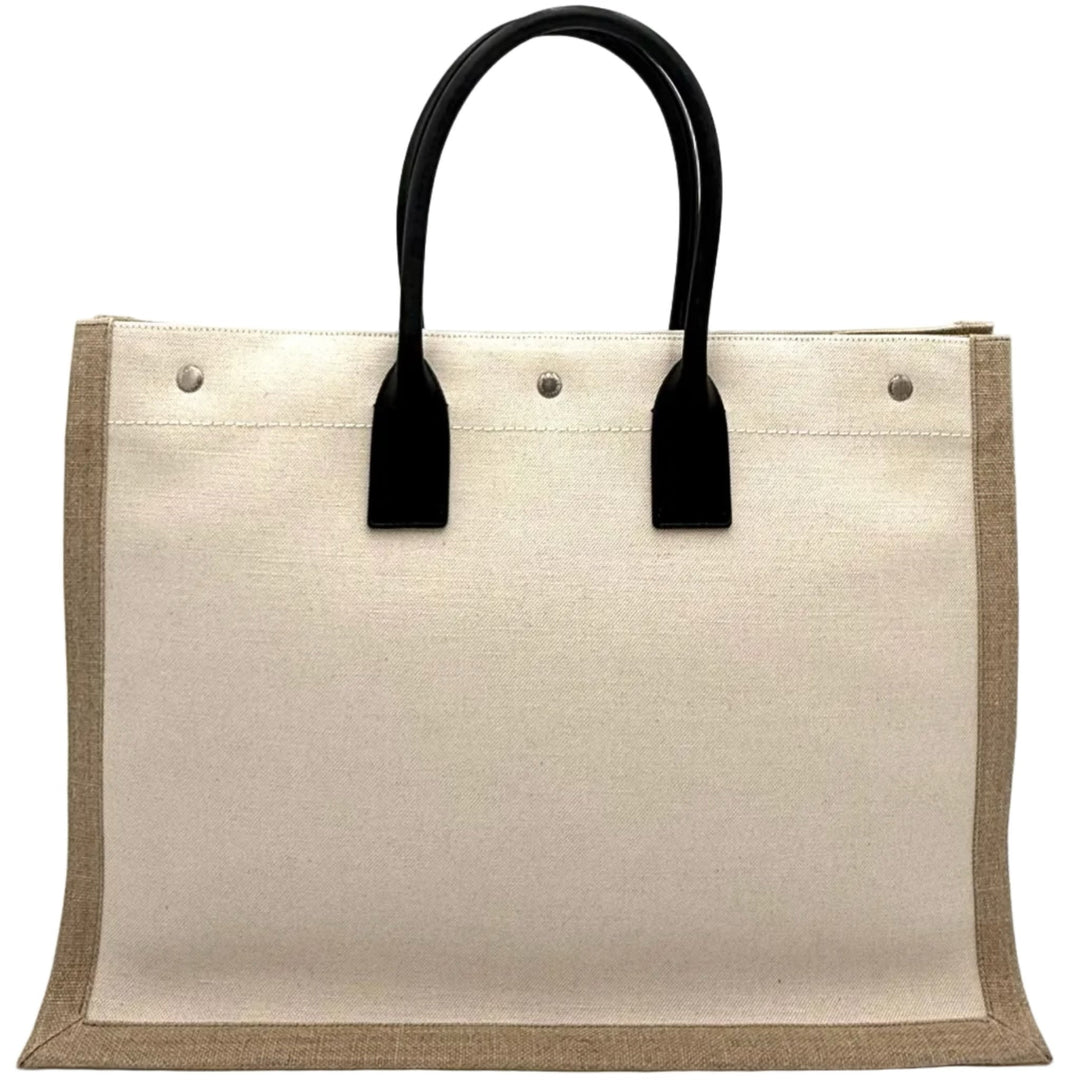 Saint Laurent Rive Gauche Canvas Tote Bag