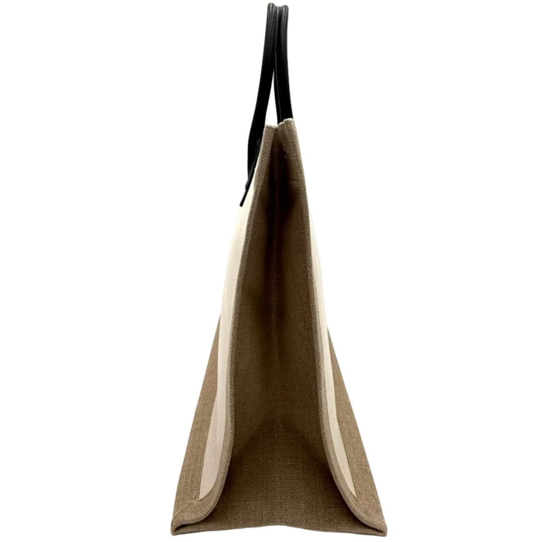 Saint Laurent Rive Gauche Canvas Tote Bag