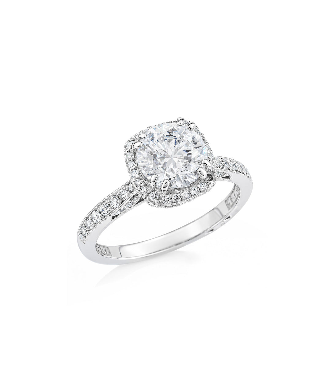 Tacori 18kt White Gold Lab Grown Diamond Ring