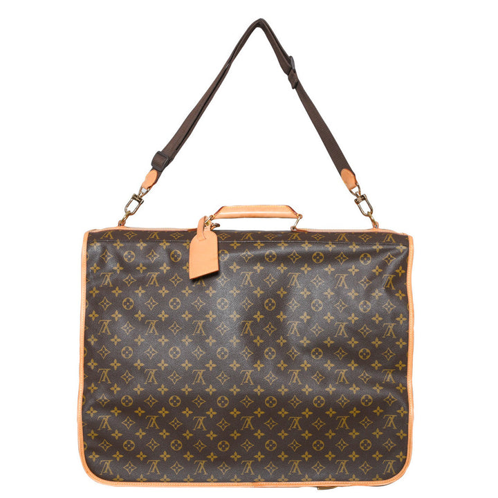 Monogram Portable Bandouliere Garment Bag with Strap