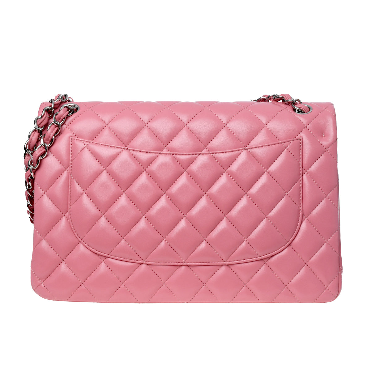 CHANEL ヴィンテージ　ピアノ　バッグ　ピンク Chanel Pink Jumbo Double Flap Handbag – Barry's Jewellers