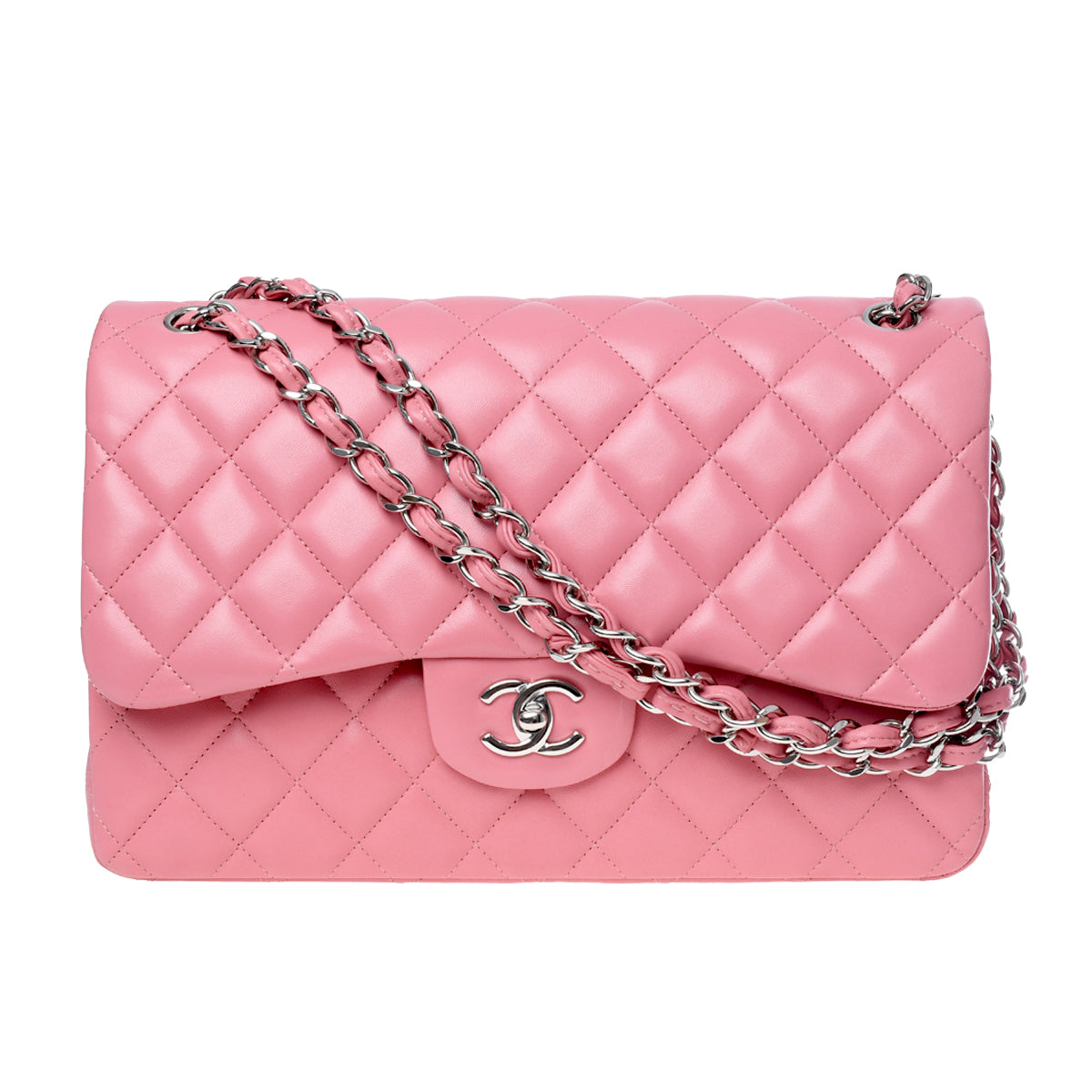 Chanel Pink Jumbo Double Flap Handbag – Barry's Jewellers