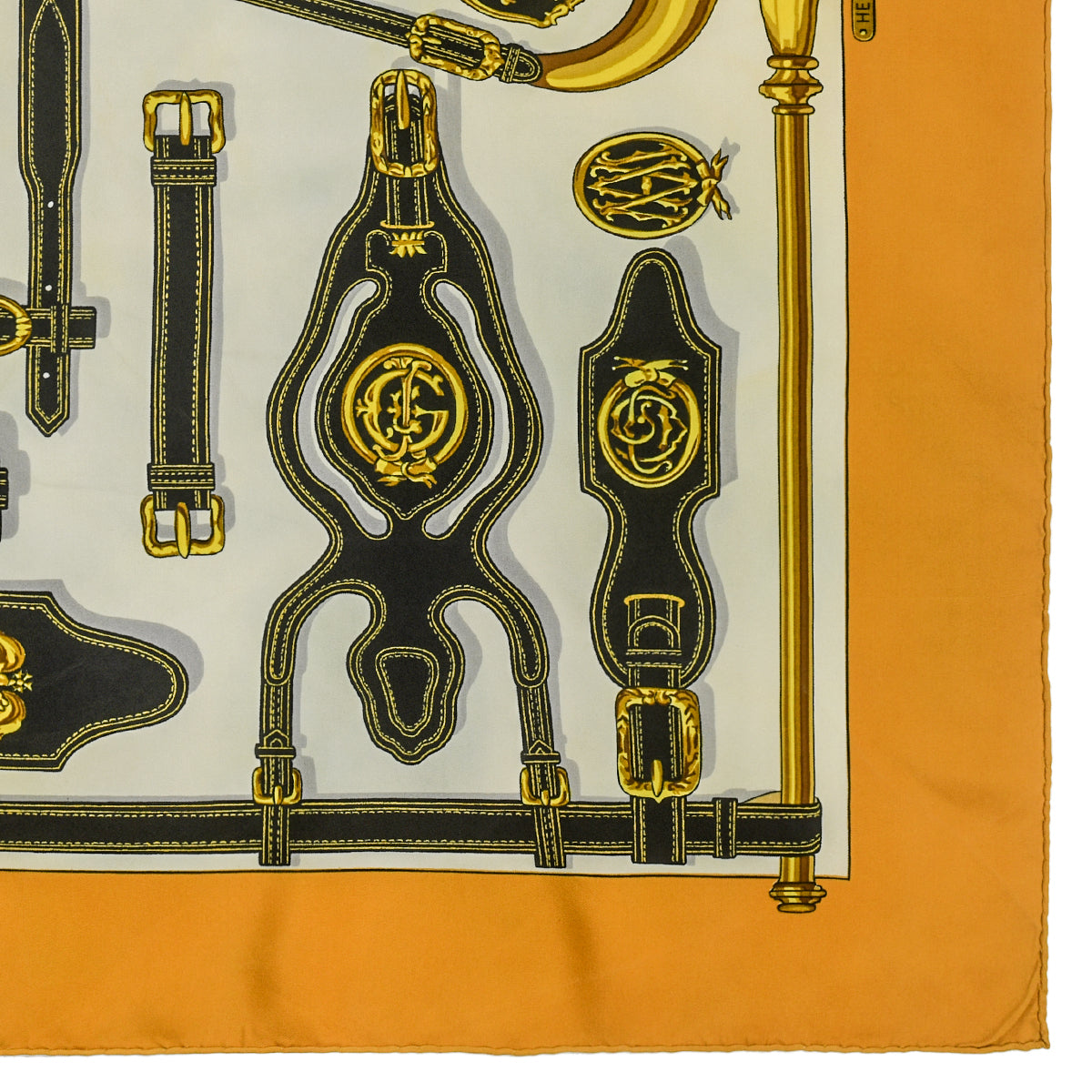 Hermès Harnais Des Presidents Silk Scarf by Francoise Heron