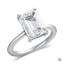 18kt White Gold 5.02ct Lab Created Diamond Engagement Ring